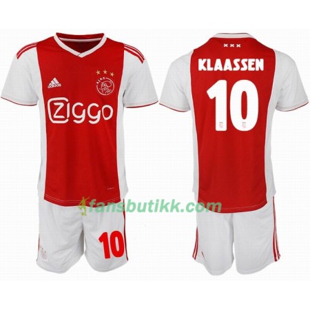 Fotballdrakt Ajax KLAASSEN 10 Barn Hjemmetrøye 2018-2019 Kortermet